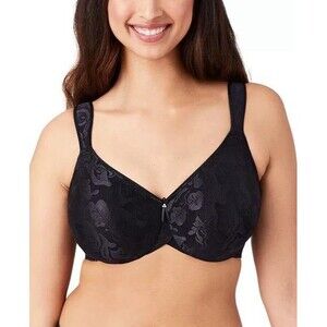 Wacoal 85567 Awareness Full Figure Seamless Bra Blackish Purple 32DDD NWT NEW